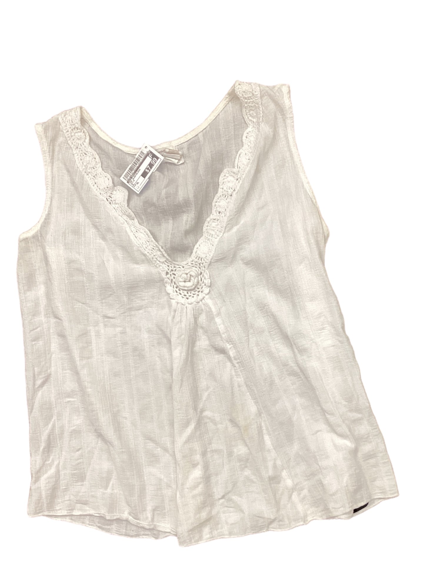 White Top Sleeveless Old Navy, Size Xl