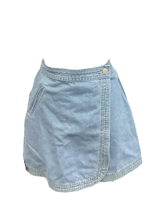 Blue Denim Skirt Mini & Short Clothes Mentor, Size S