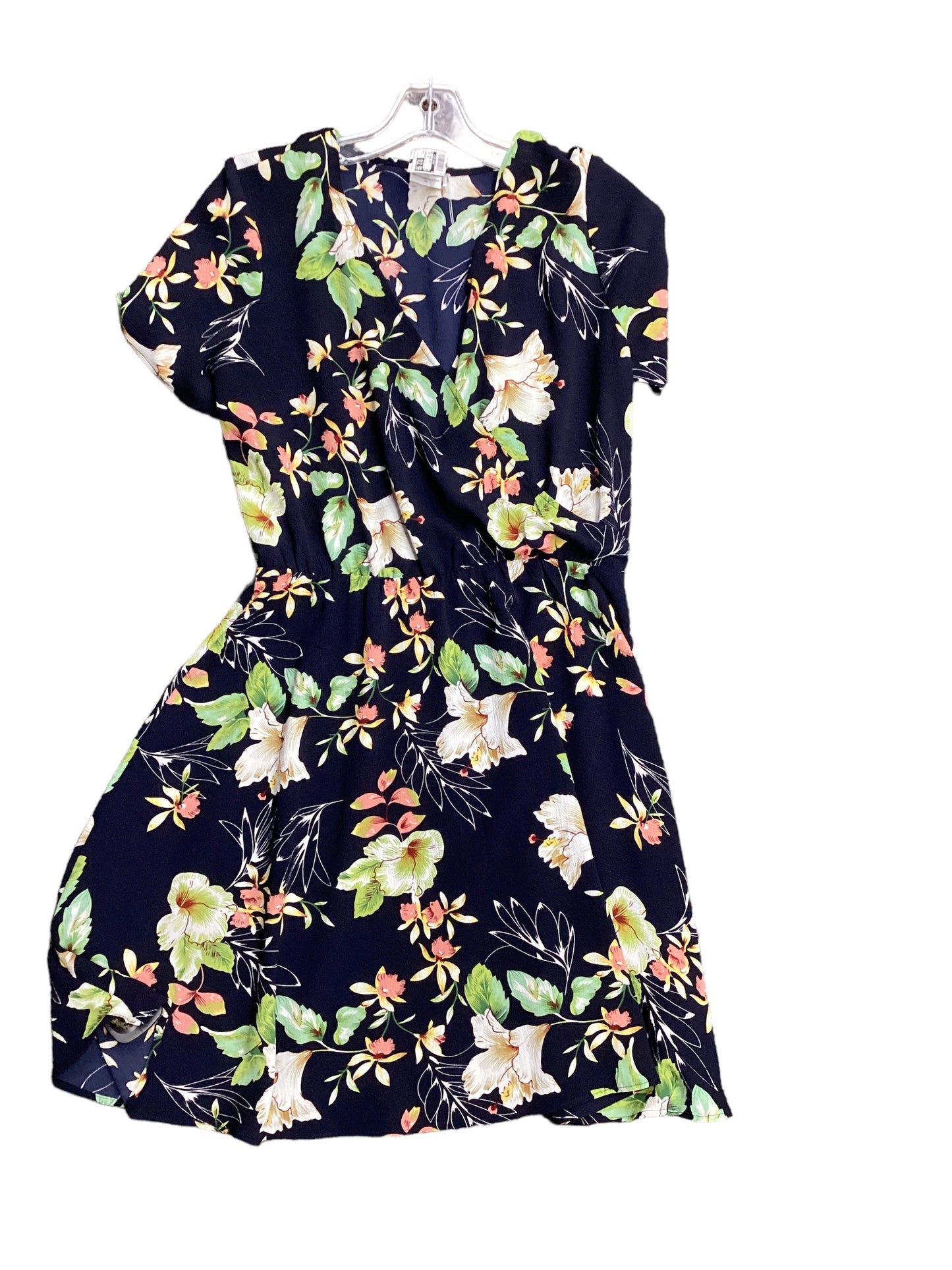 Floral Print Dress Casual Midi Clothes Mentor, Size S