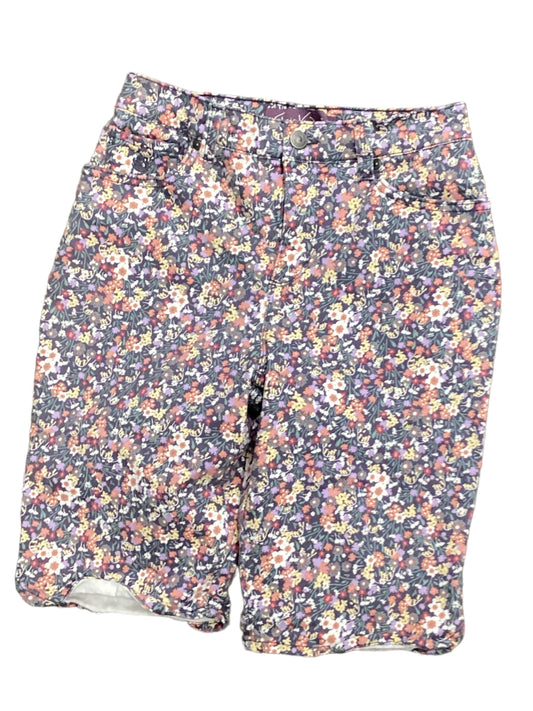 Floral Print Shorts Gloria Vanderbilt, Size 4petite