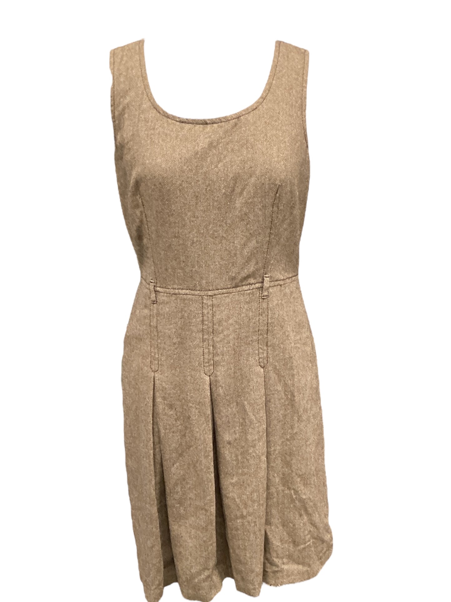 Dress Casual Midi By Loft In Bronze, Size: 8