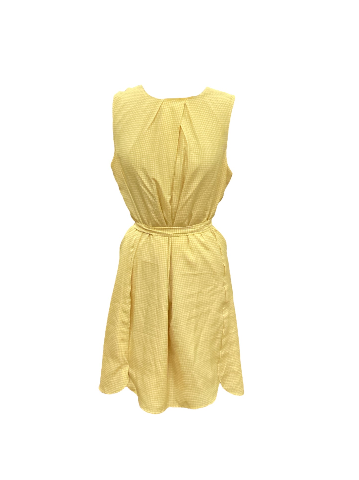 Yellow Dress Casual Midi Ann Taylor, Size 12