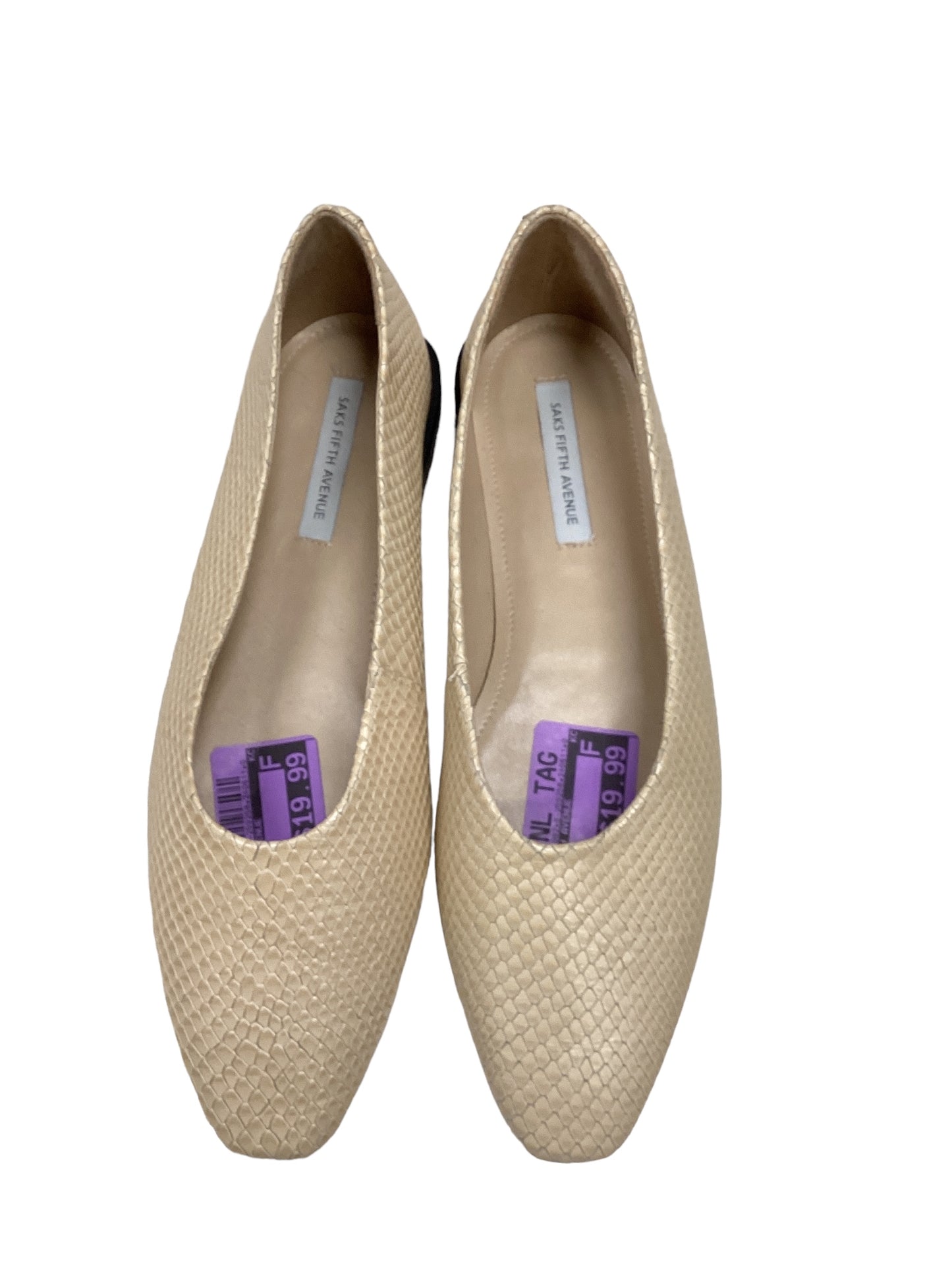 Beige Shoes Flats Saks Fifth Avenue, Size 7.5