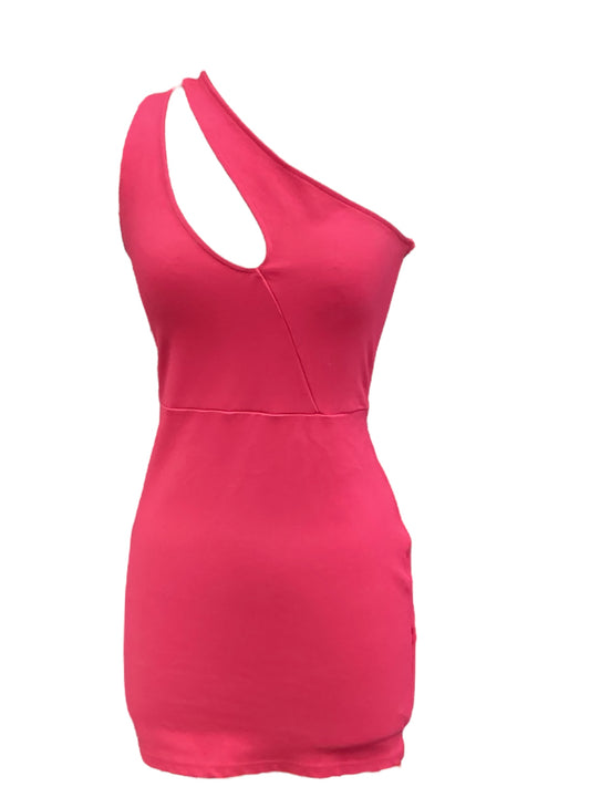 Pink Dress Casual Midi Clothes Mentor, Size S