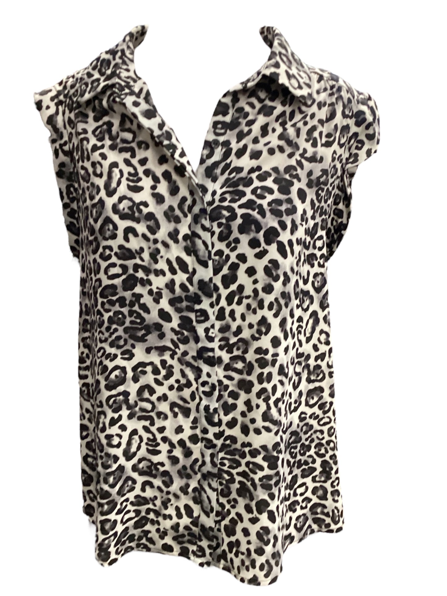 Animal Print Top Sleeveless Pleione, Size M