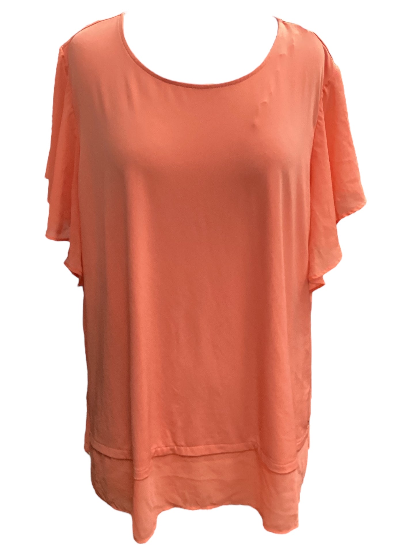 Peach Top Short Sleeve Calvin Klein, Size 2x