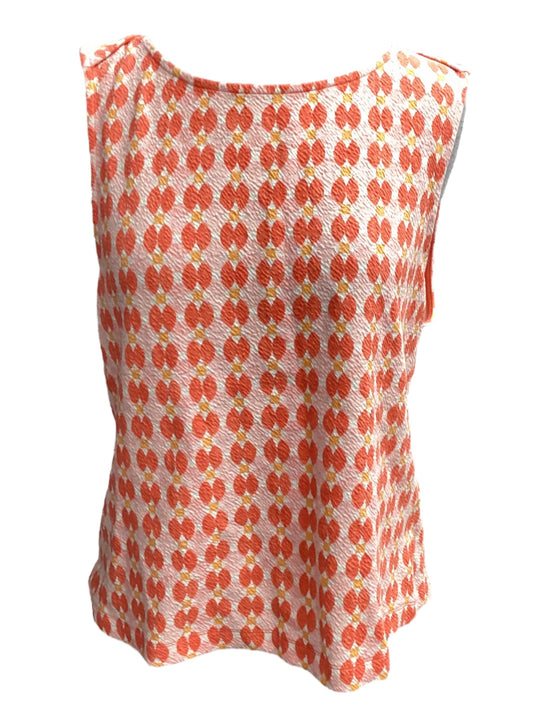 Orange & Pink Top Sleeveless Maeve, Size Xl