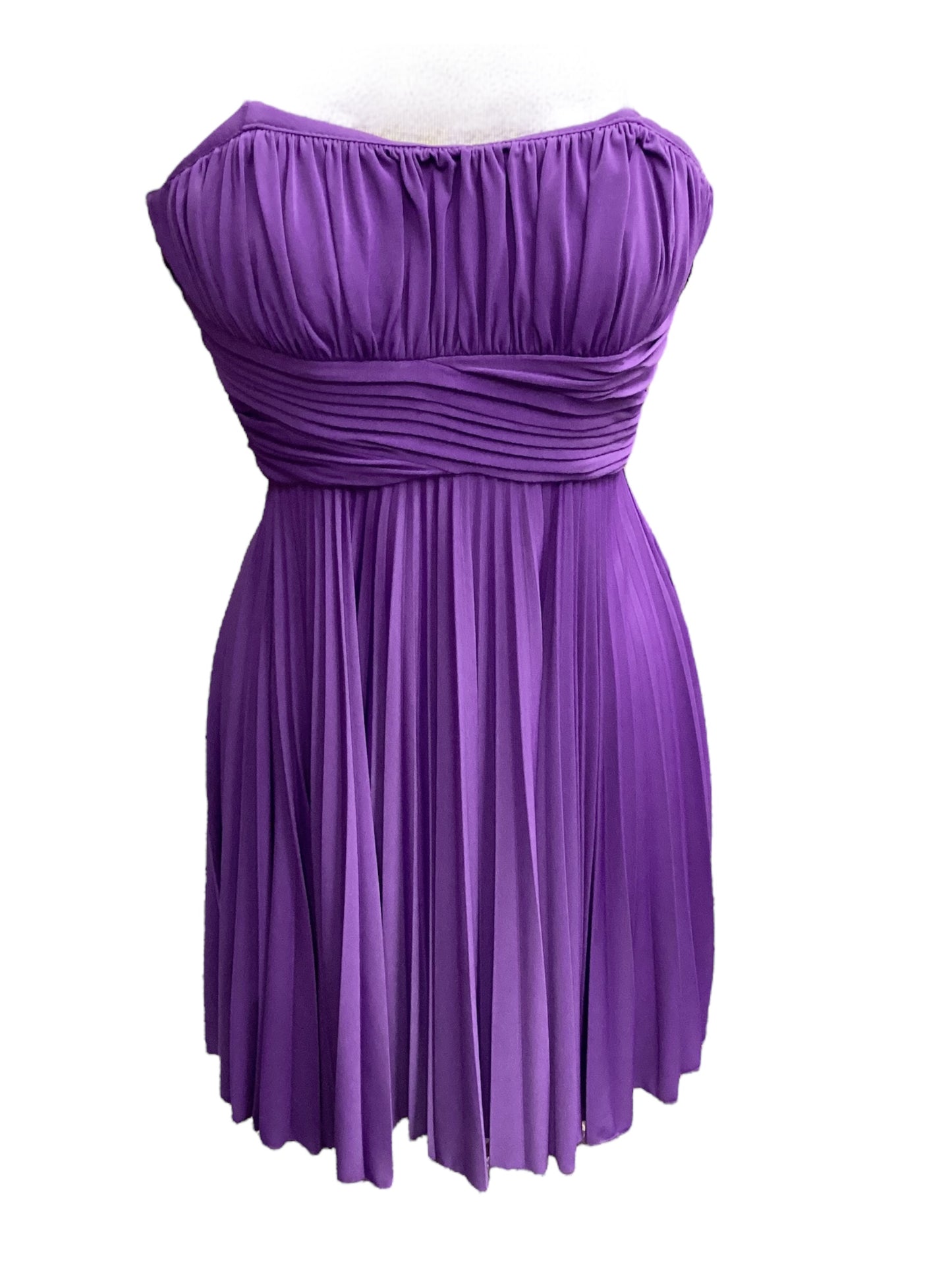 Purple Dress Party Midi Max And Cleo, Size 2