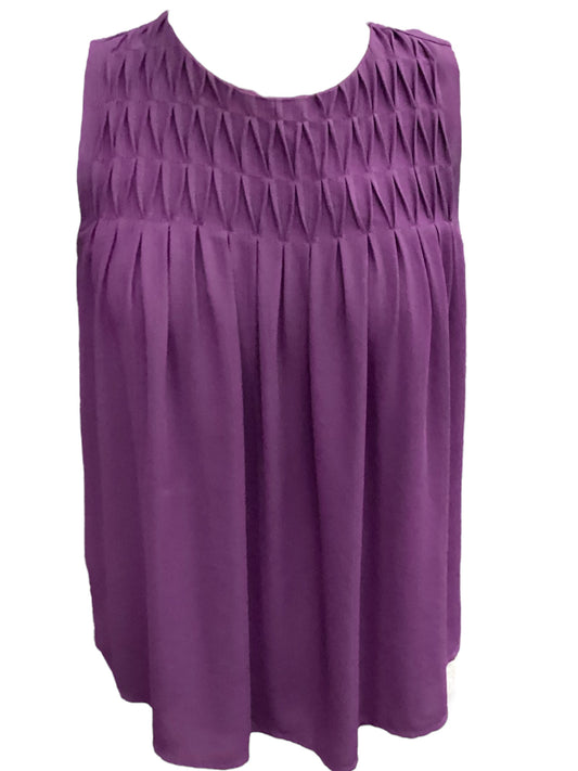 Purple Top Sleeveless Loft, Size Xs