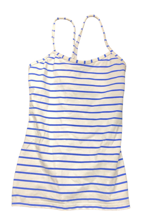 Athletic Tank Top By Lululemon In Blue & White, Size: S