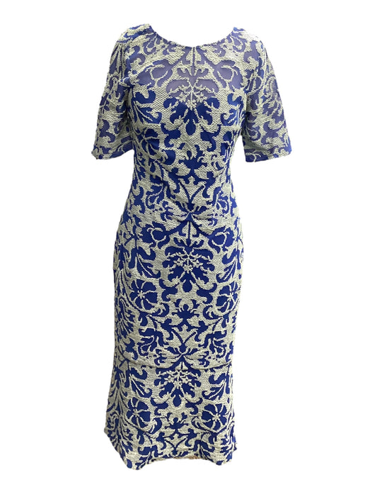 Dress Party Midi By Js Collections In Blue, Size: 6