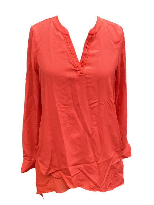 Top Long Sleeve By White House Black Market In Red, Size: Xs