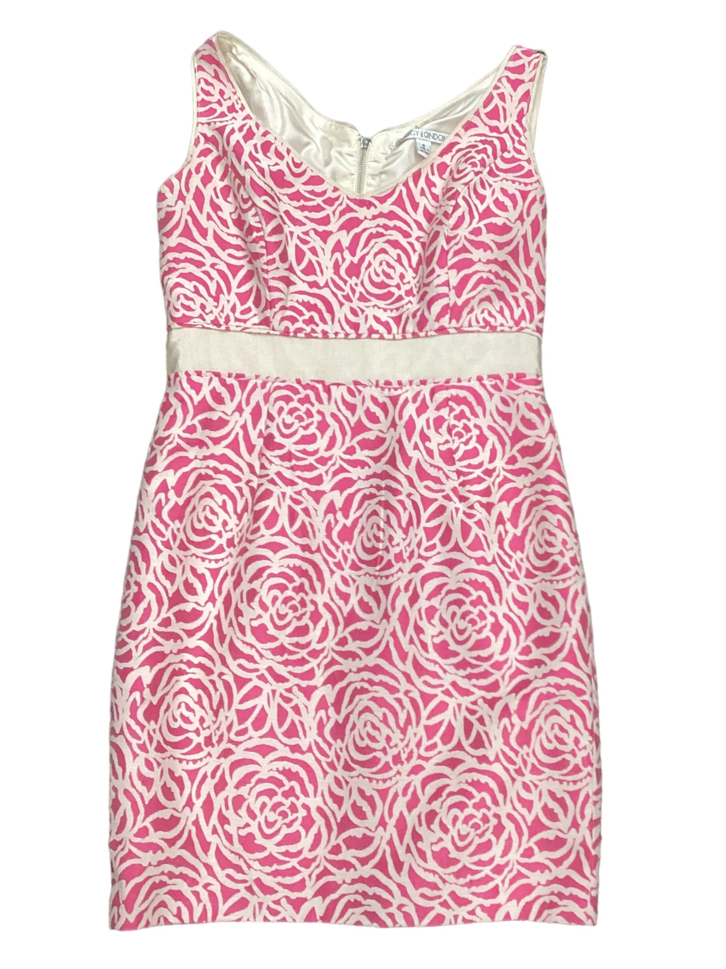 Pink Dress Casual Midi Maggy London, Size 6