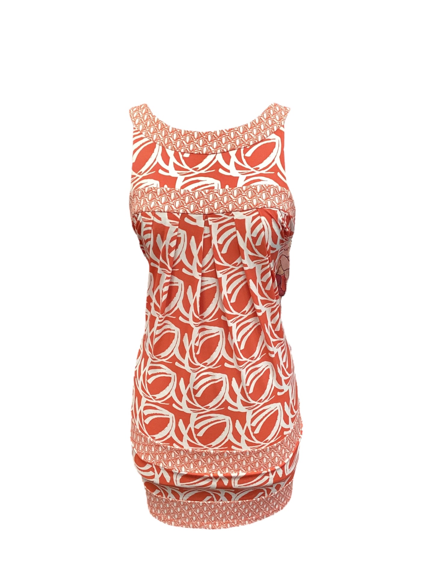 Dress Casual Midi By Bcbg In Orange, Size: 2