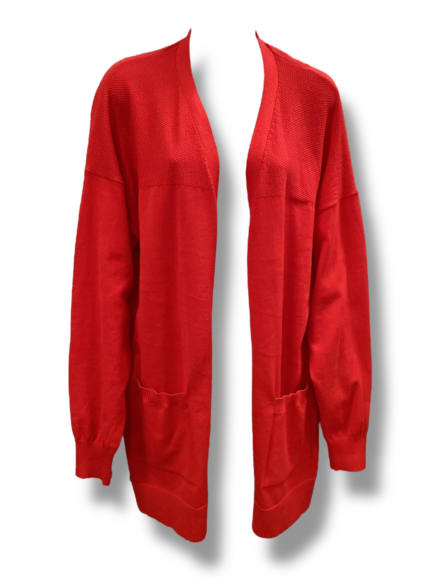 Cardigan By Time And Tru In Red, Size: Xxl