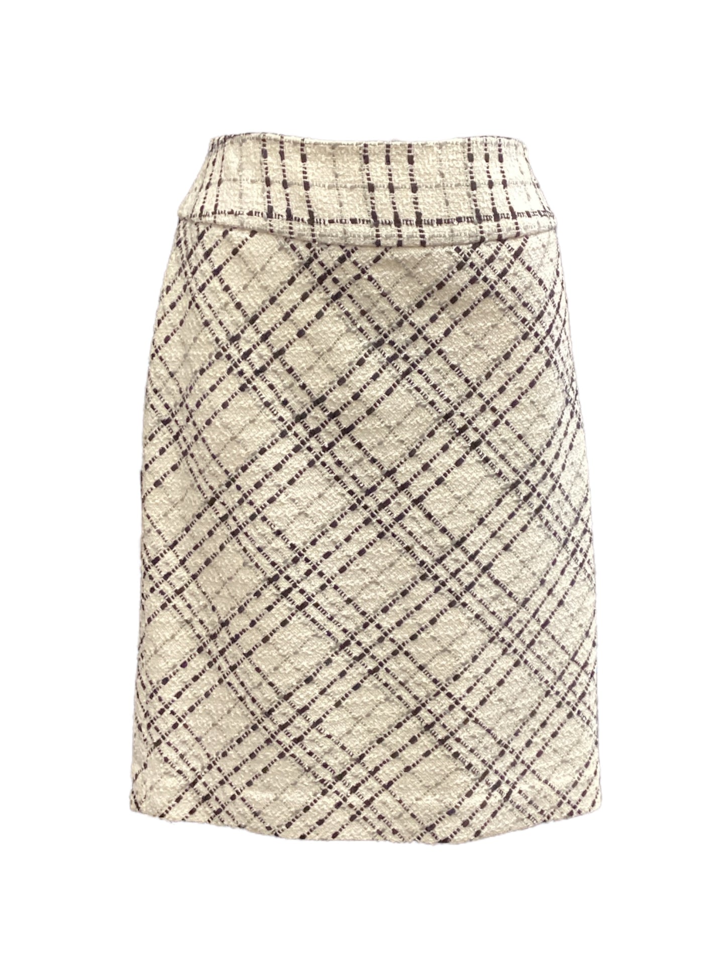 Skirt Midi By White House Black Market In Black & White, Size: 8