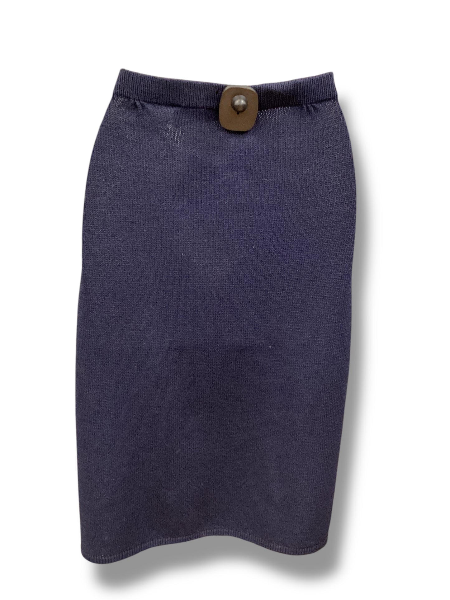 Skirt Midi By St. John In Navy, Size: Xxl