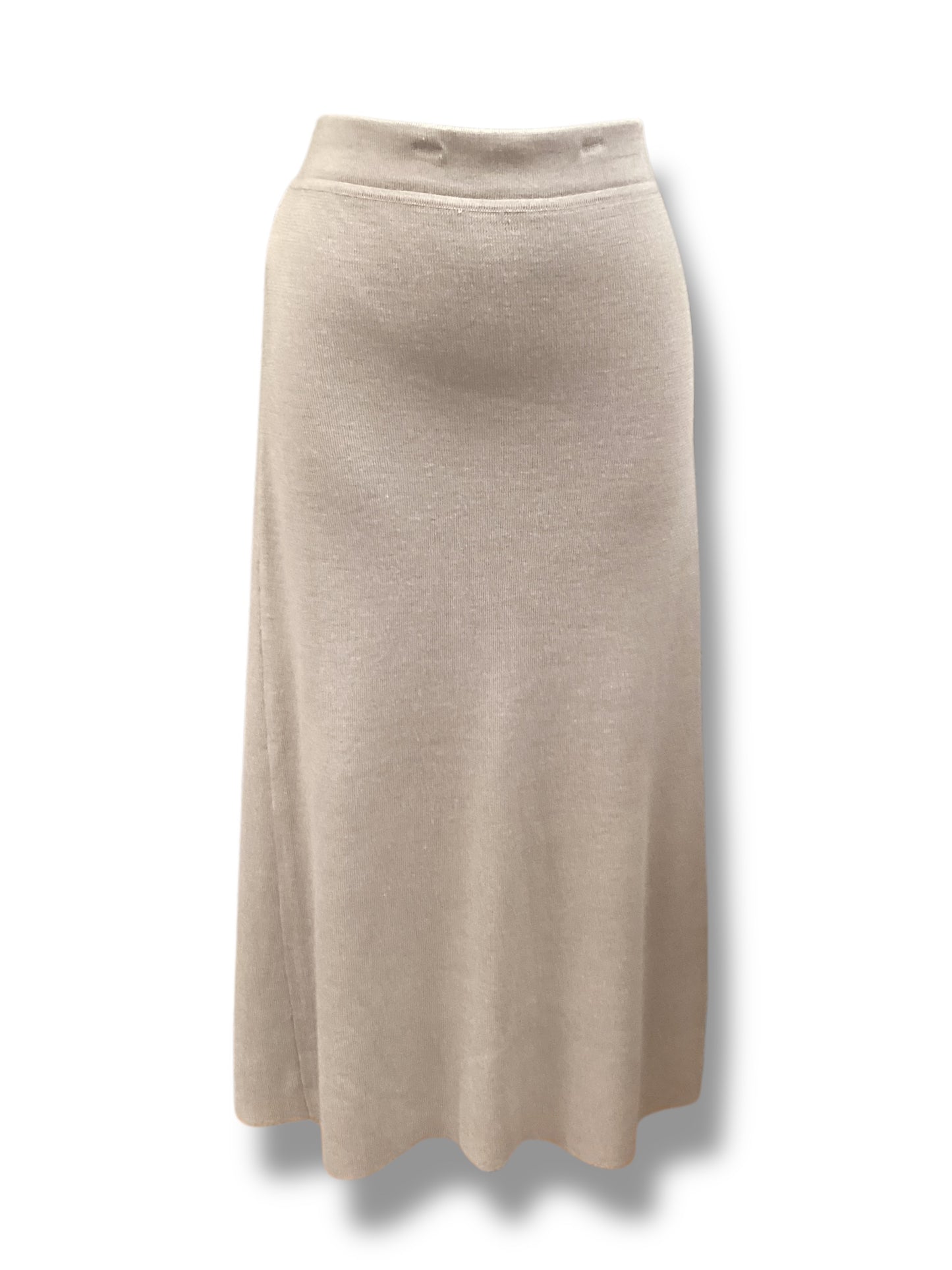 Skirt Maxi By Anne Klein In Grey, Size: L