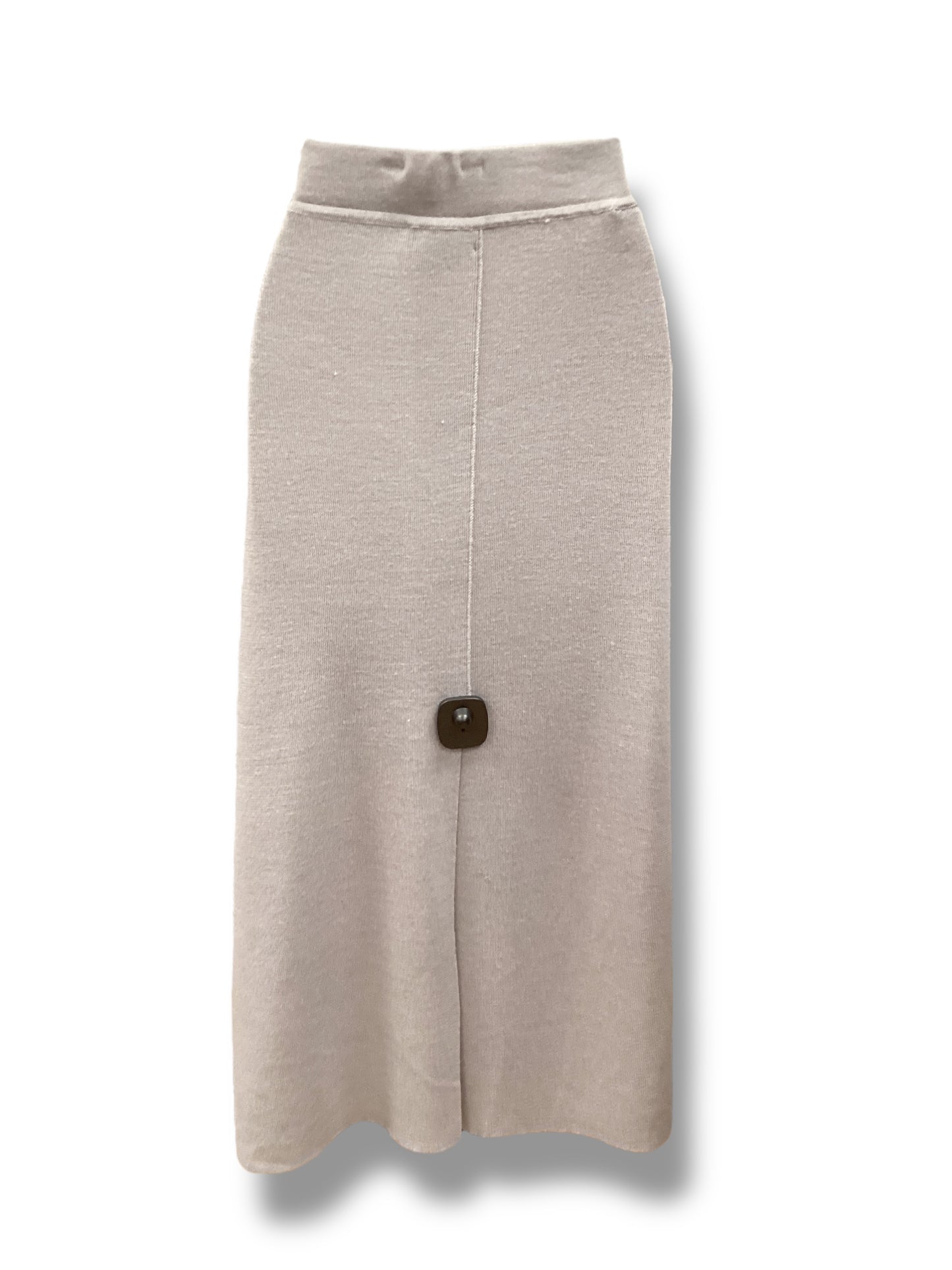 Skirt Maxi By Anne Klein In Grey, Size: L