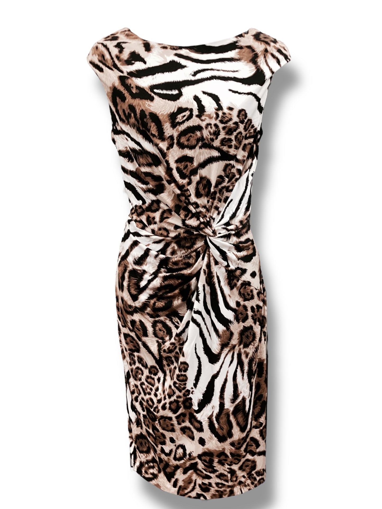 Dress Casual Midi By Chaus In Animal Print, Size: S