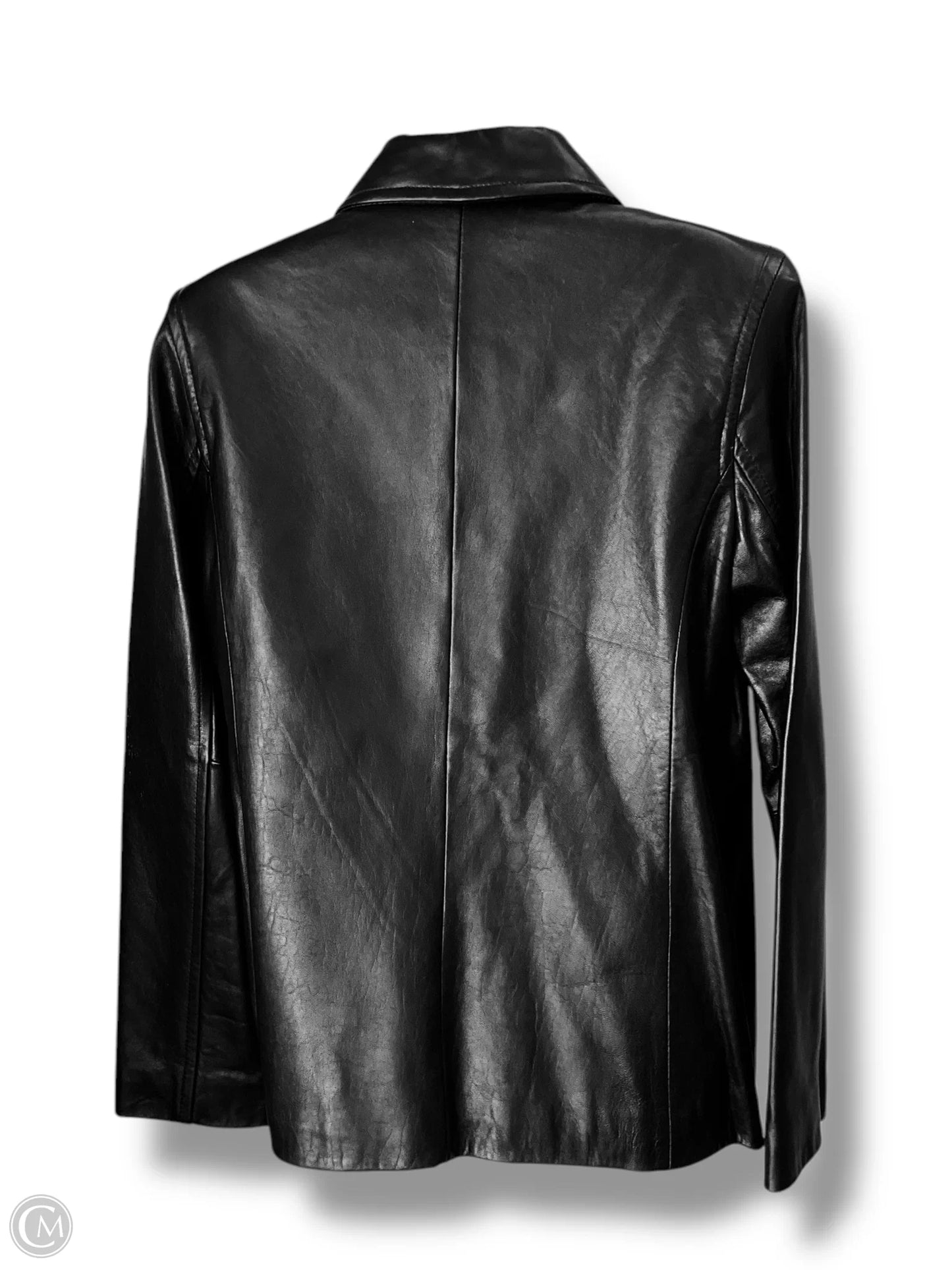 Jacket Leather By Nine West In Black, Size: M