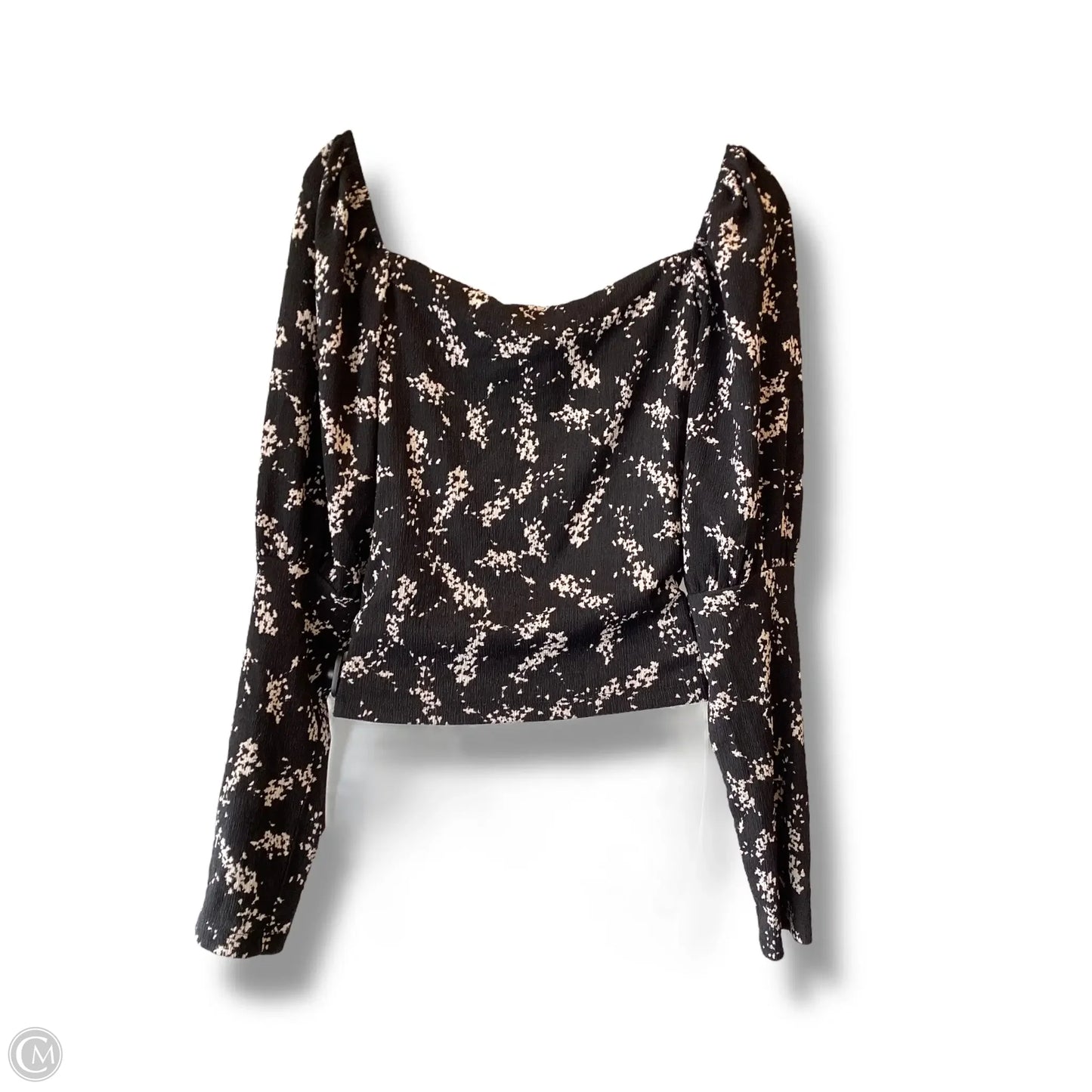 Top Long Sleeve By Anthropologie In Black, Size: M