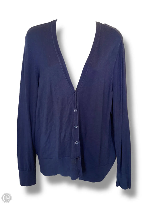 Cardigan By Sejour In Navy, Size: 1x