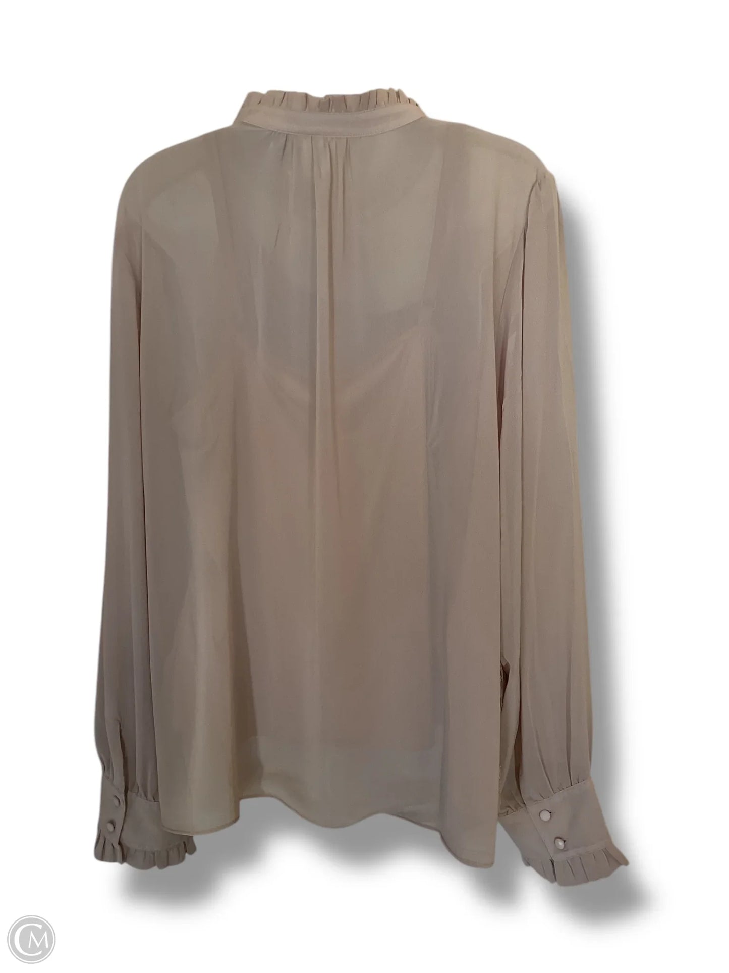 Top Long Sleeve By Cato In Rose Gold, Size: 3x