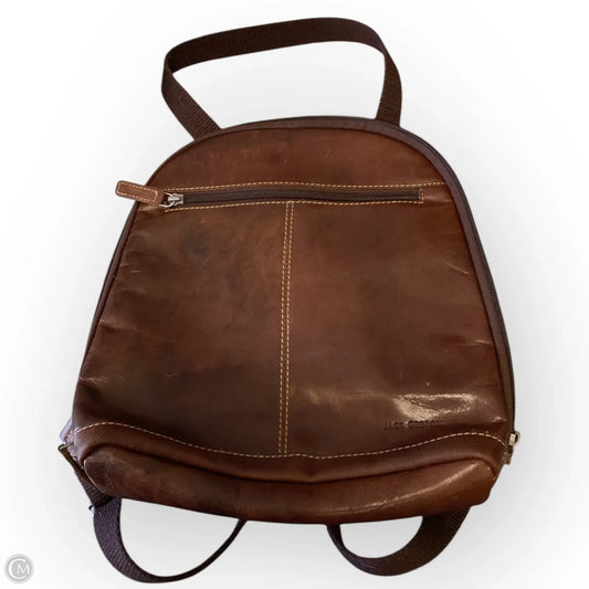 Backpack Leather By Clothes Mentor, Size: Medium