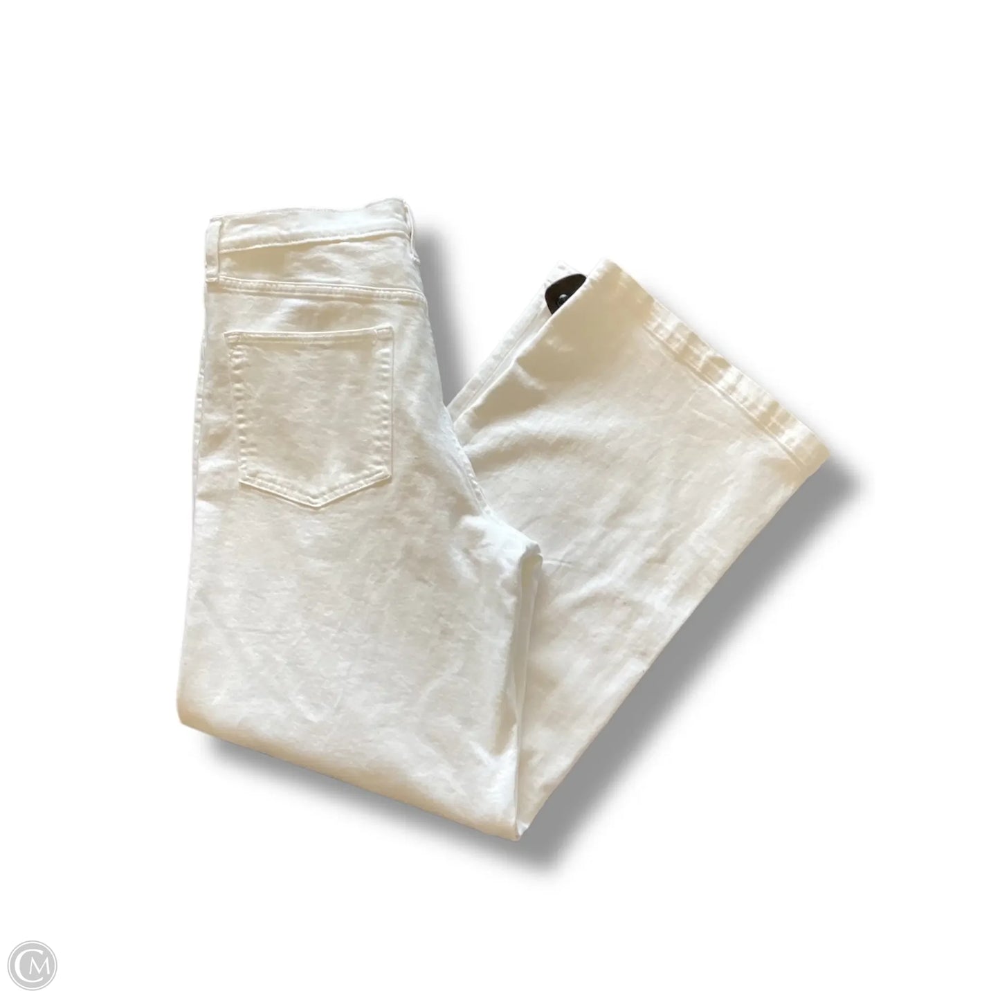 Jeans Wide Leg By Gap In White, Size: 12