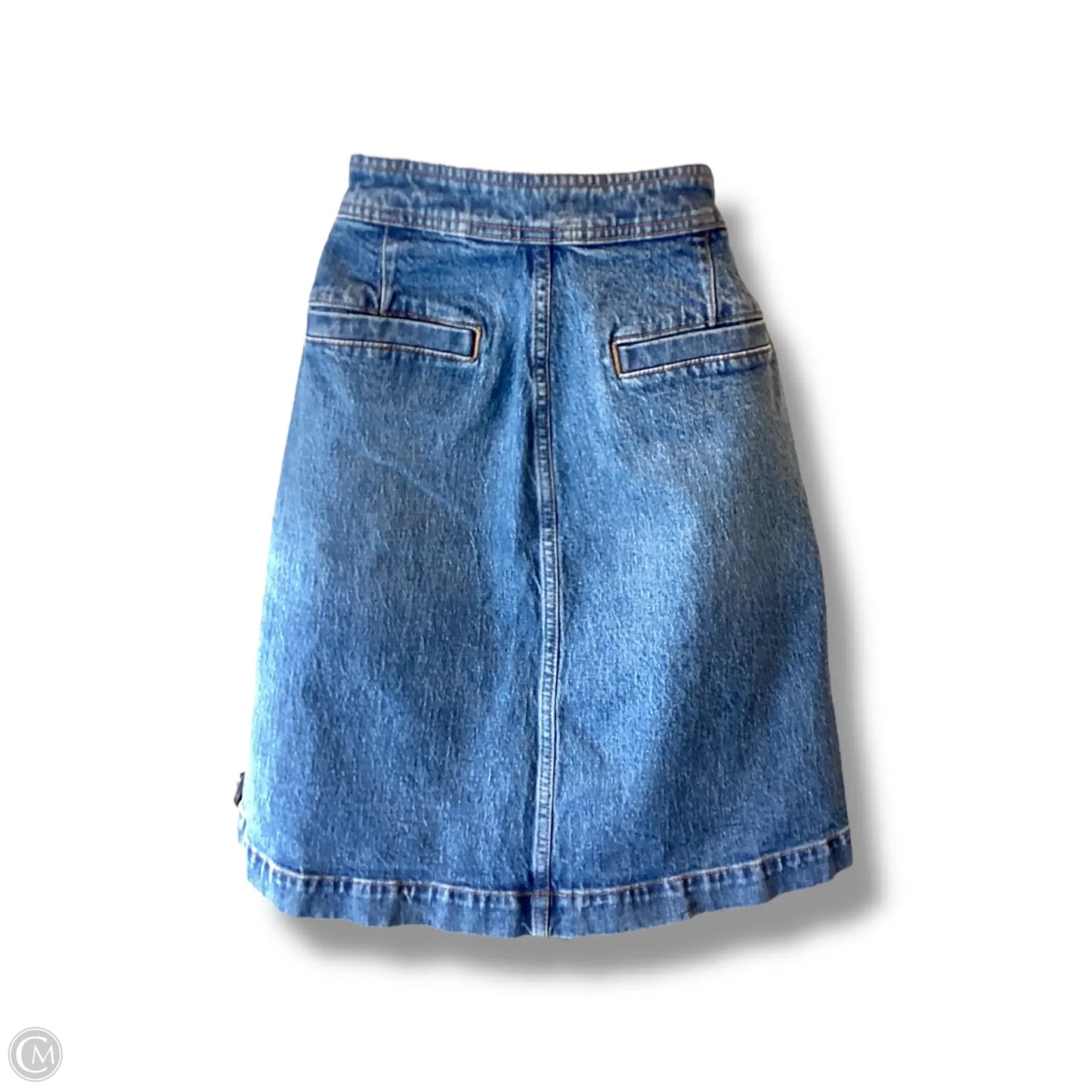 Skirt Midi By J. Crew In Blue Denim, Size: 4