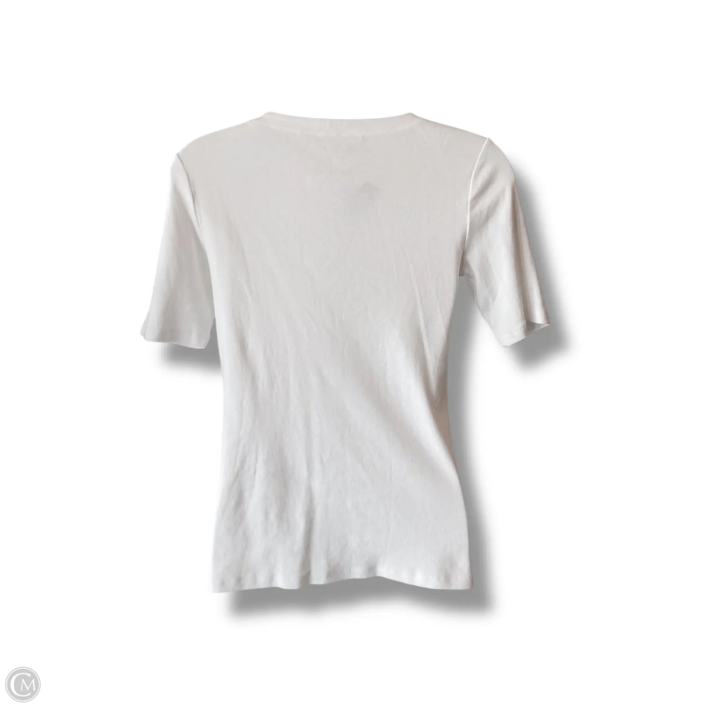 Top Short Sleeve By Talbots In White, Size: Sp