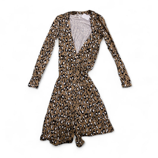 Dress Casual Midi By Diane Von Furstenberg In Animal Print, Size: 0