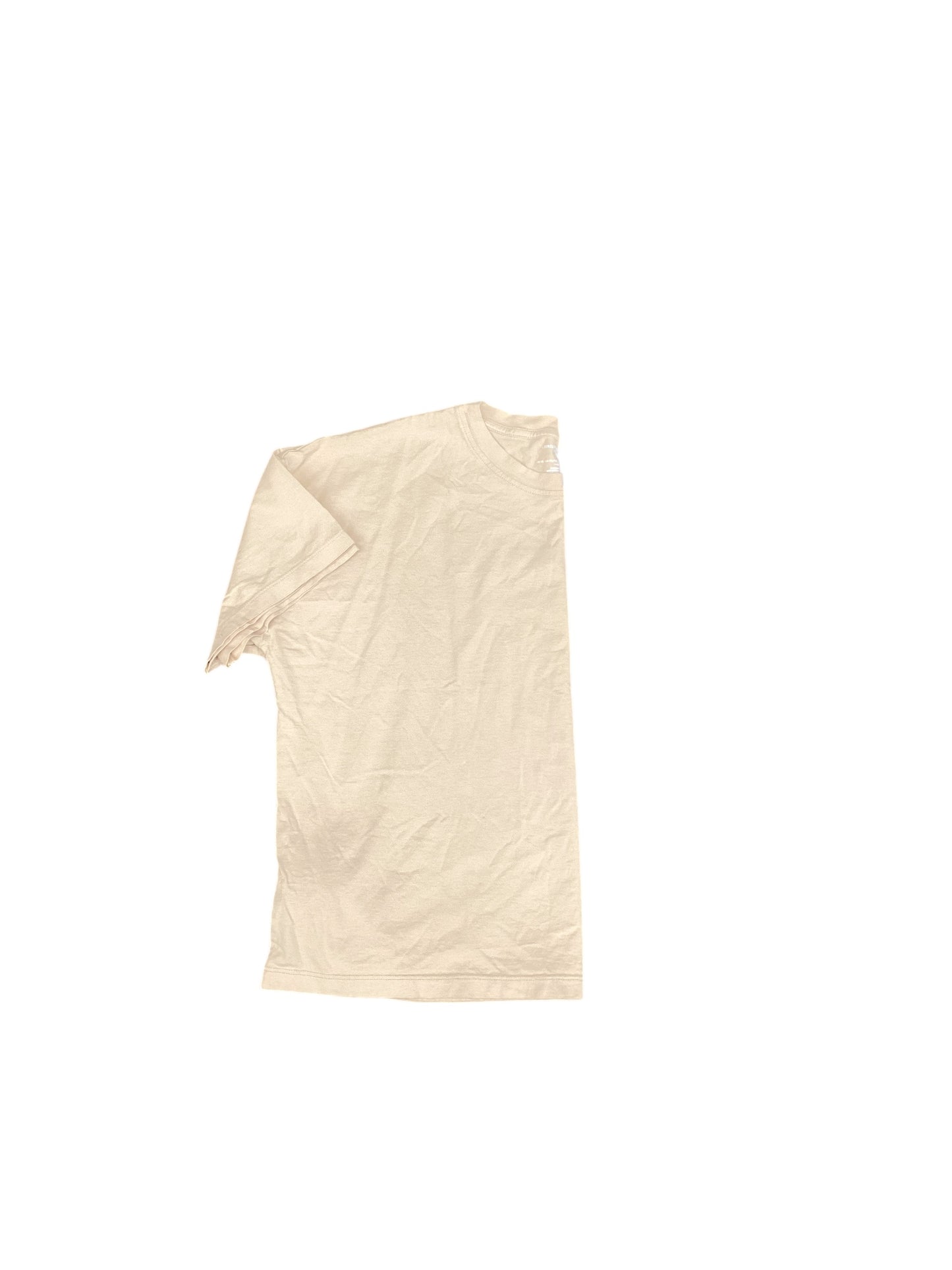 Top Short Sleeve Basic By Christian Siriano In Beige, Size: Xl