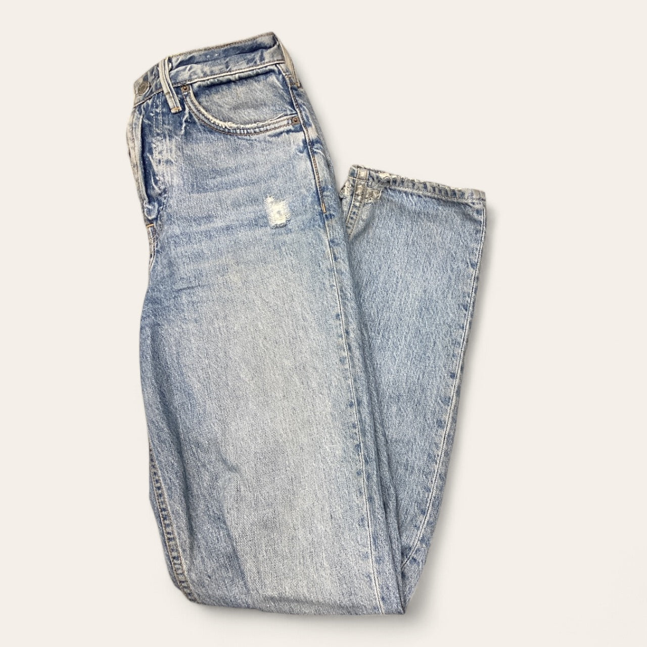 Jeans Straight By Clothes Mentor In Blue Denim, Size: 0