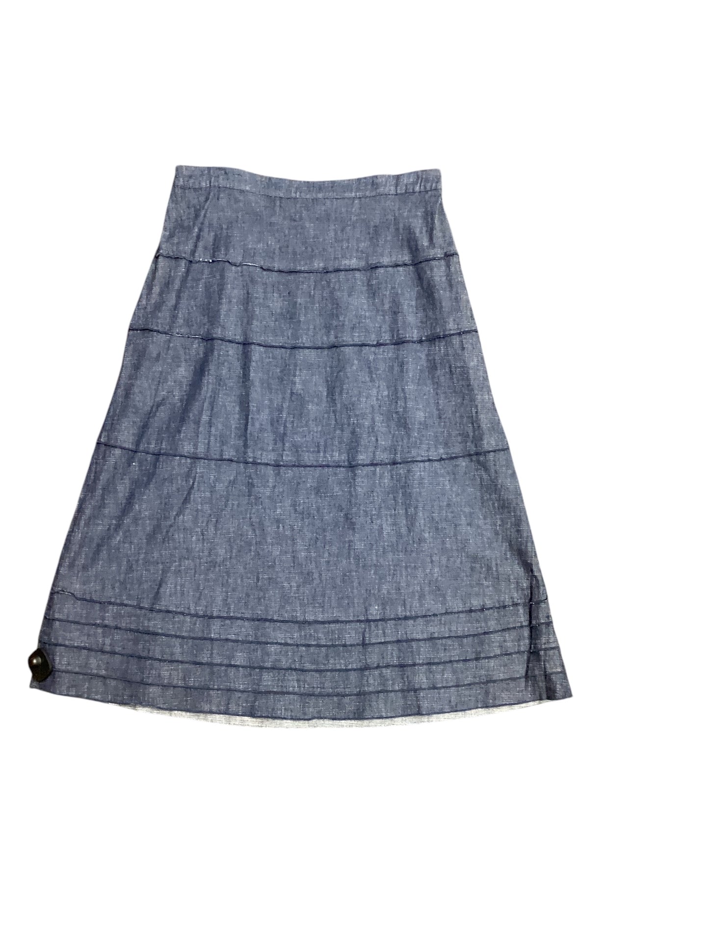 Skirt Maxi By Denim And Company In Blue Denim, Size: Xl