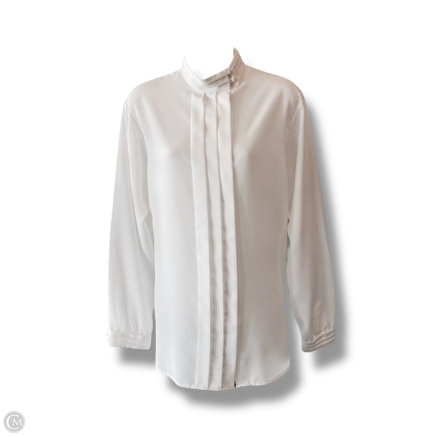 Top Long Sleeve By Orvis In White, Size: 12