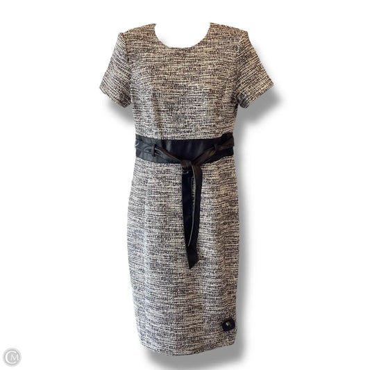 Dress Party Midi By Calvin Klein In Black & White, Size: 6