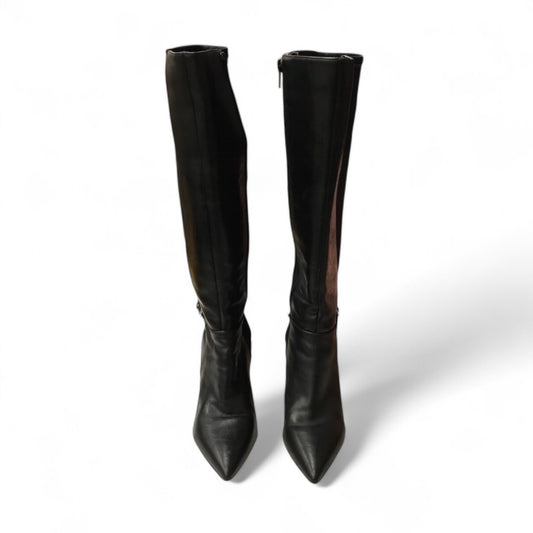 Boots Mid-calf Heels By Nine West In Black, Size: 5.5