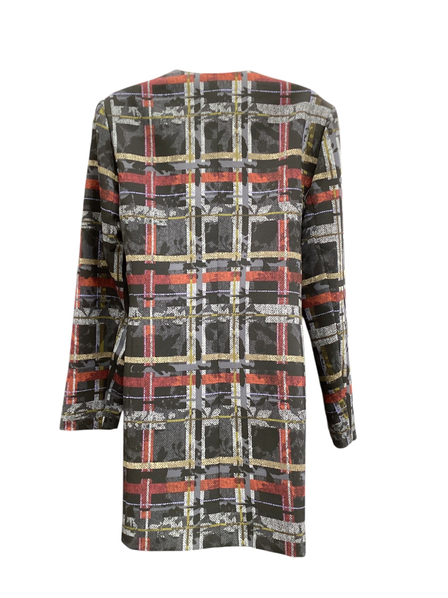 Coat Other By Nine West In Plaid Pattern, Size: 8