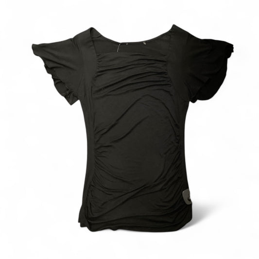 Top Short Sleeve By Clothes Mentor In Black, Size: S