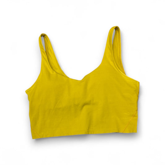 Athletic Bra By Clothes Mentor In Yellow, Size: L