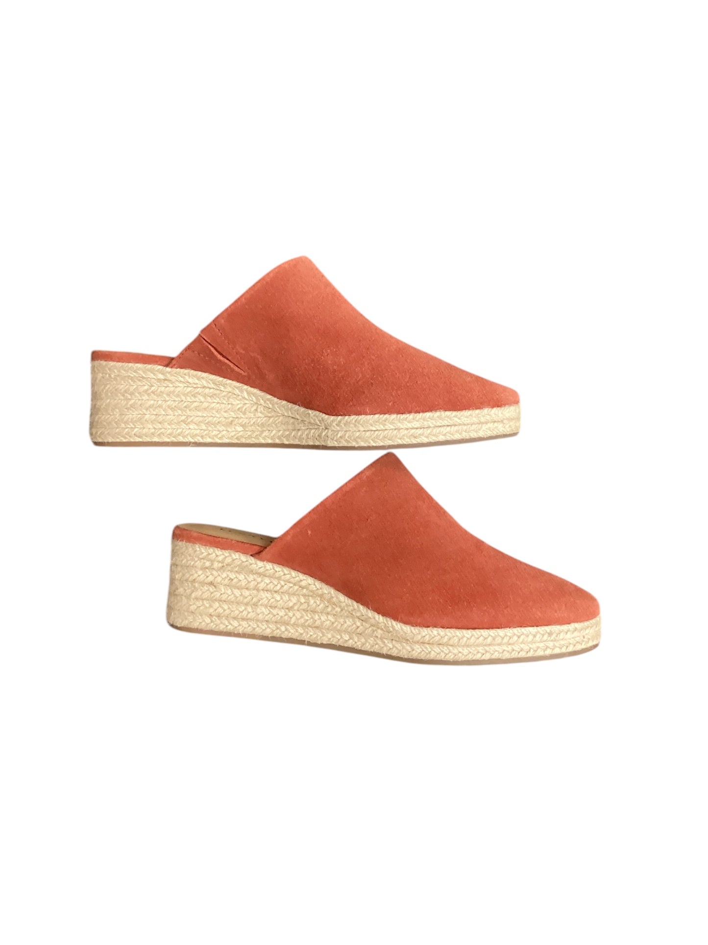 Shoes Heels Wedge By Lucky Brand In Red, Size: 6