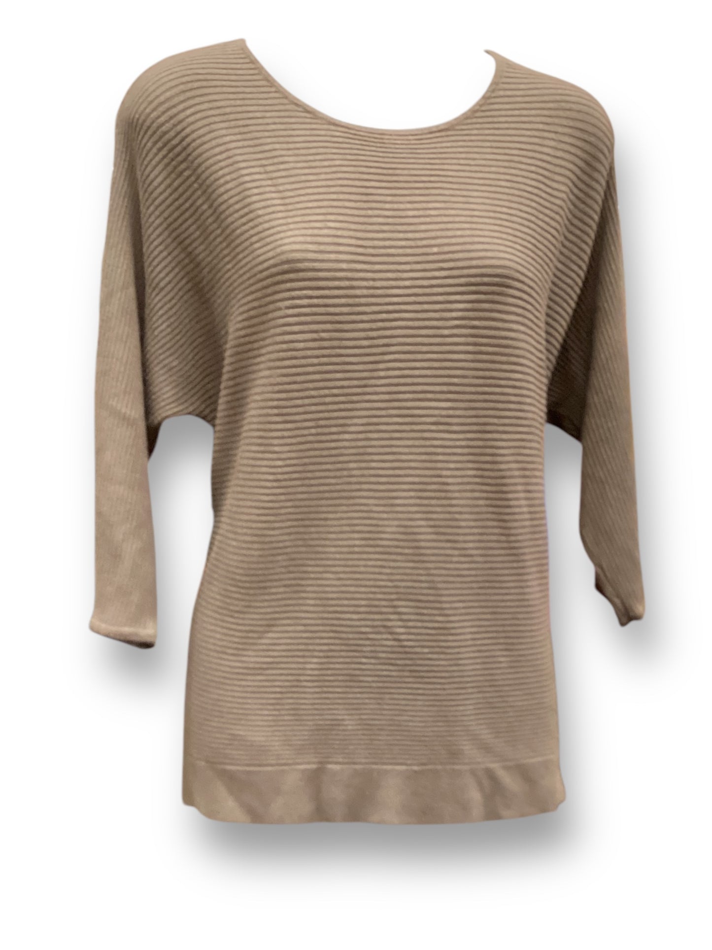 Top 3/4 Sleeve By Chicos In Brown, Size: S