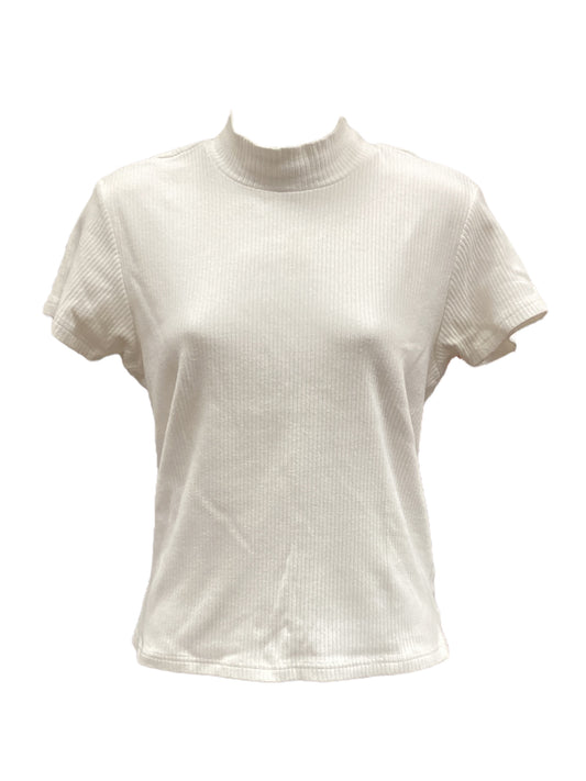 Sweater Short Sleeve By Clothes Mentor In White, Size: Lp