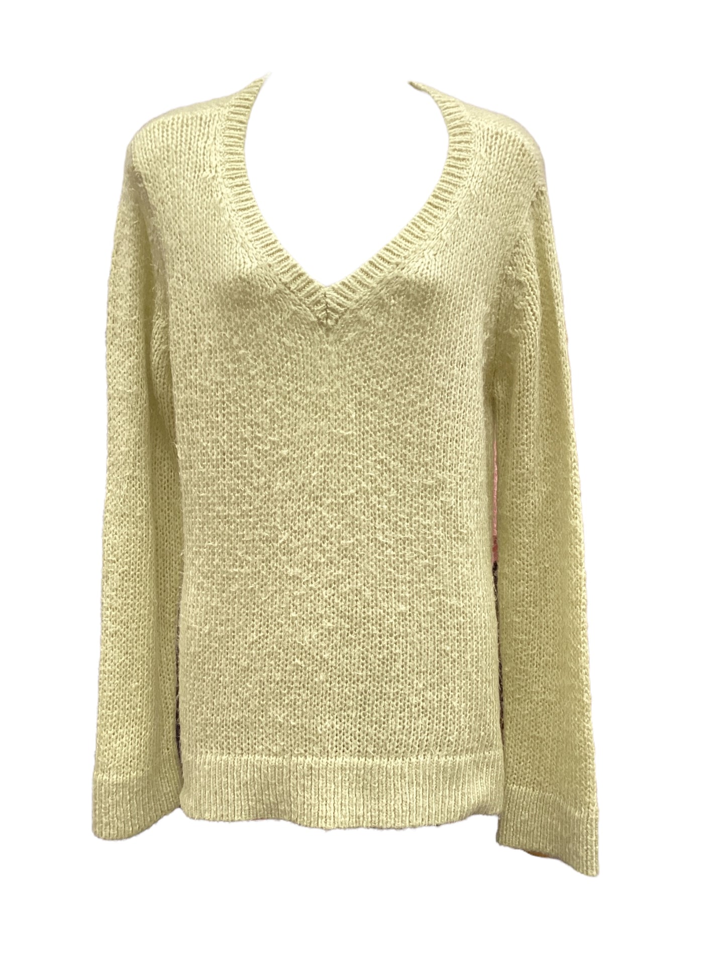 Sweater By Wooden Ships In Yellow, Size: Osfm