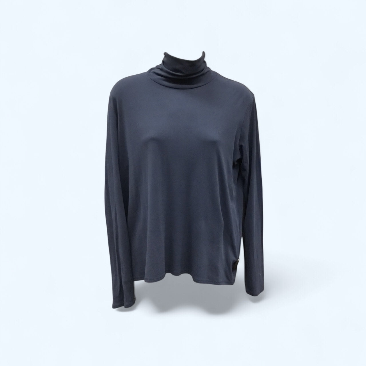 Top Long Sleeve Basic By Eileen Fisher In Navy, Size: M