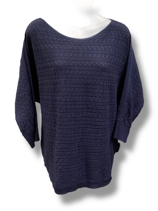 Top Long Sleeve Basic By Market & Spruce In Navy, Size: L