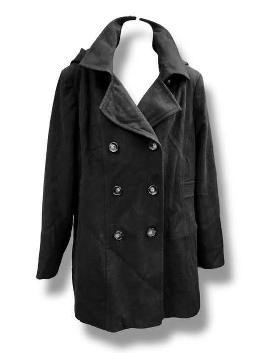 Coat Peacoat By Nautica In Black, Size: 2x