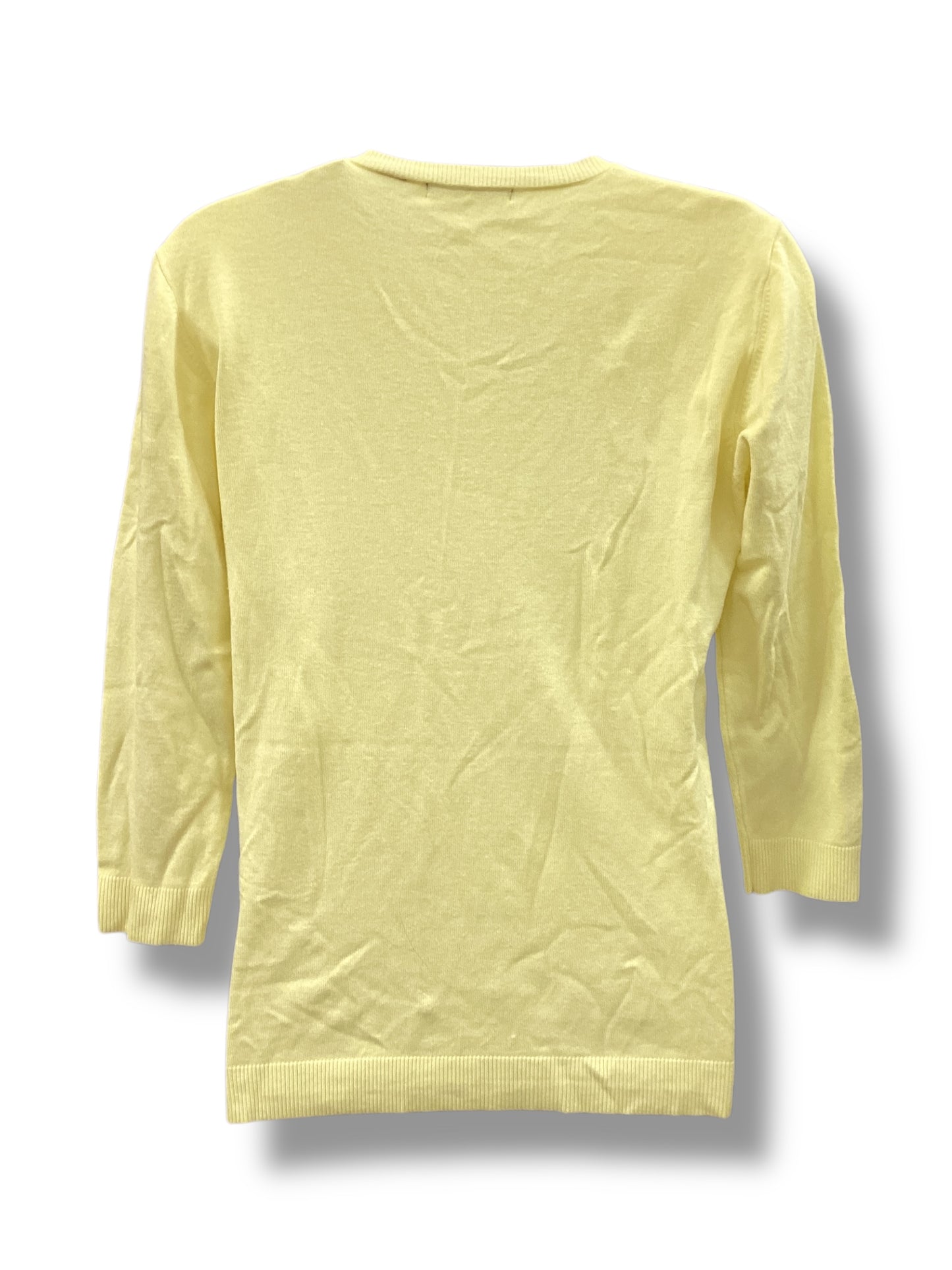 Top Long Sleeve Basic By 525 America In Yellow, Size: S